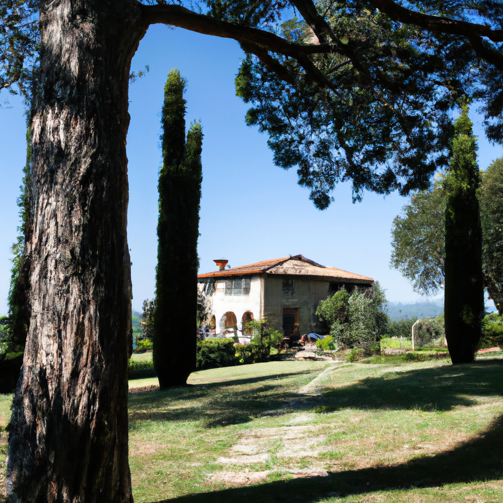 Villa toscana con uliveto
